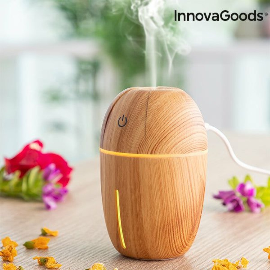 Huishouden InnovaGoods | Mini-Luchtbevochtiger Geurverspreider Honey Pine Innovagoods