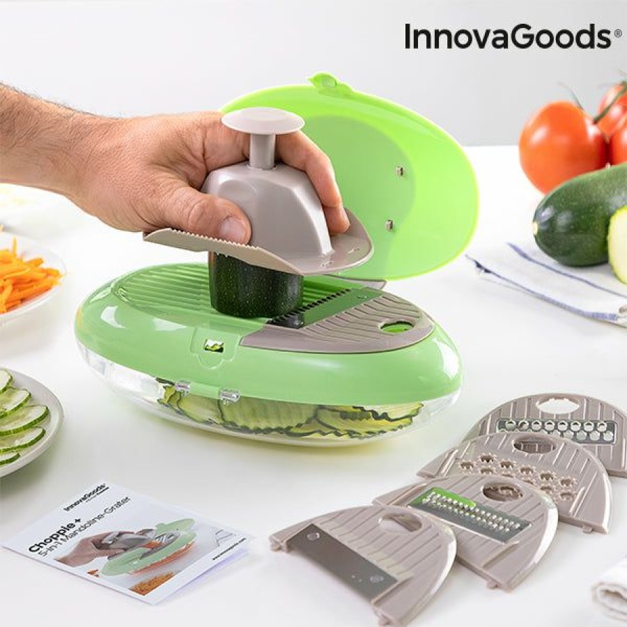 Keuken InnovaGoods | 5-In-1 Mandoline Rasp Choppie+ Innovagoods