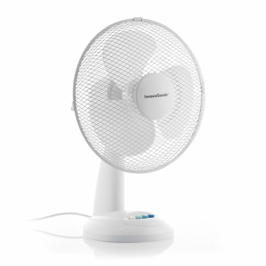 Huishouden InnovaGoods | Innovagoods O 30 Cm 35W Witte Bureauventilator