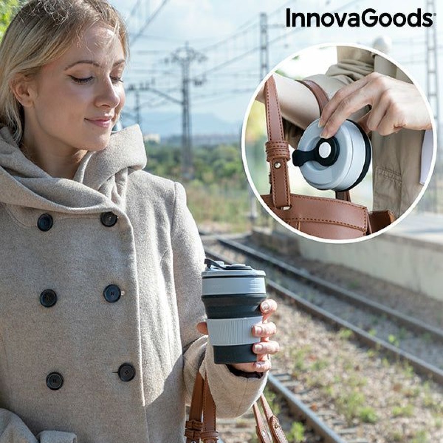 Gadget InnovaGoods | Opvouwbare Siliconen Beker Flahsie Innovagoods