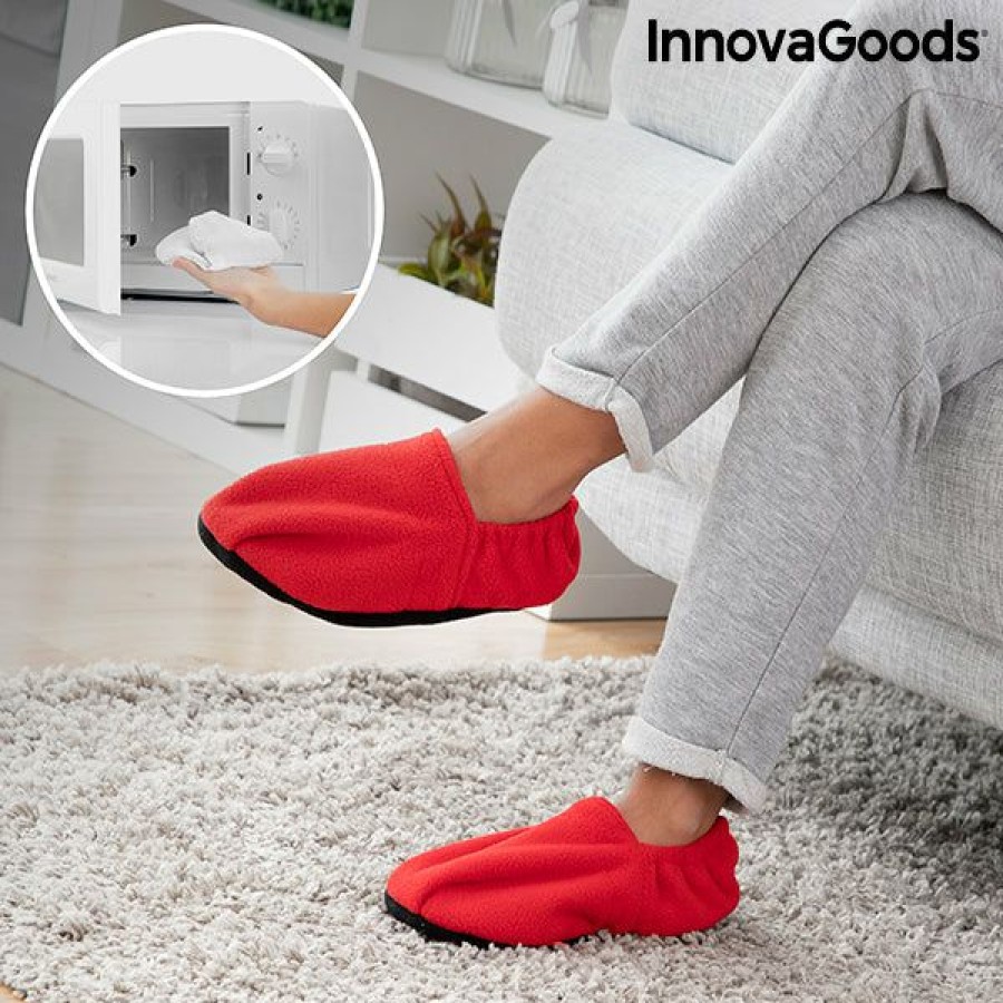 Huishouden InnovaGoods | Verwarde Slippers, Op Te Warmen In De Magnetron Innovagoods