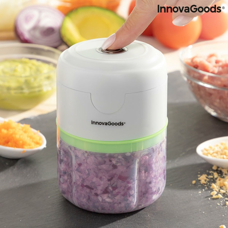 Keuken InnovaGoods | Oplaadbare En Draagbare Minisnijder Echoppie Innovagoods