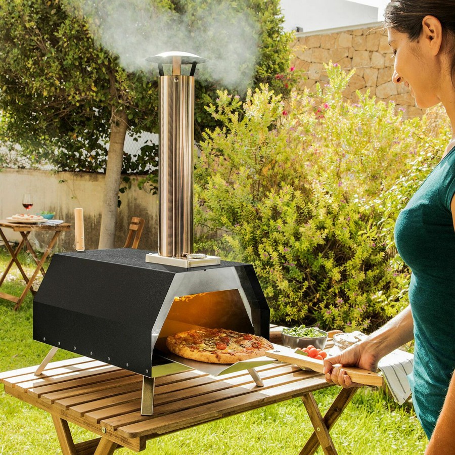 Huishouden InnovaGoods | Pellet Pizza Oven Met Accessoires Pizzahven Innovagoods