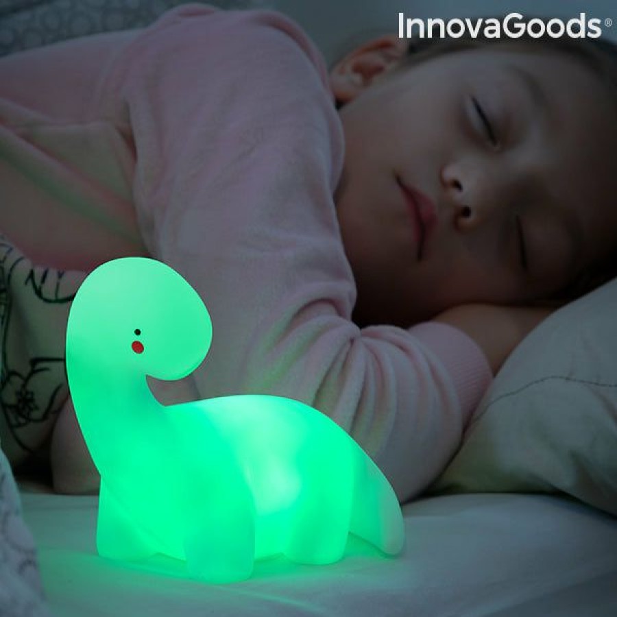 Gadget InnovaGoods | Dinosaurus Veelkleurige Led-Lamp Lightosaurus Innovagoods