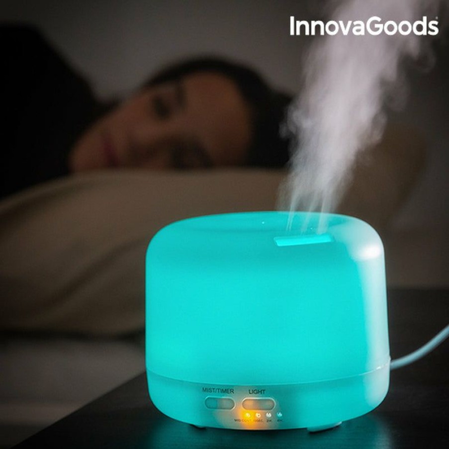 Huishouden InnovaGoods | Innovagoods Veelkleurige Luchtbevochtiger Met Aromatherapie