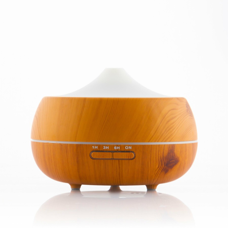 Huishouden InnovaGoods | Innovagoods Wooden-Effect Luchtbevochtiger Met Aromatherapie