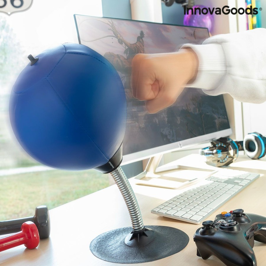 Gadget InnovaGoods | Opblaasbare Boksbal Tegen Stress Voor Op Het Bureau Hittres Innovagoods