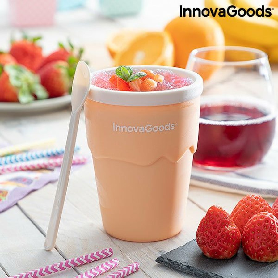 Keuken InnovaGoods | Kop Voor Het Maken Van Ijs En Slushies Met Recepten Frulsh Innovagoods