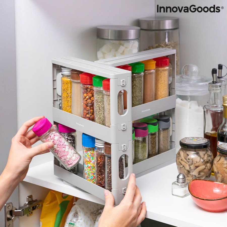 Keuken InnovaGoods | Glijdbaar En Kantelbaar Kruidenrek Rispick Innovagoods