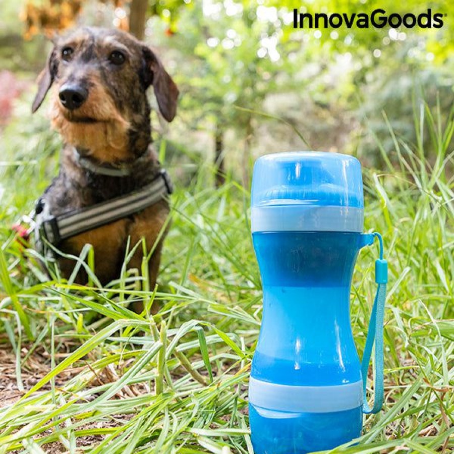 Gadget InnovaGoods | 2-In-1 Fles Met Water En Voederbakken Voor Huisdieren Pettap Innovagoods