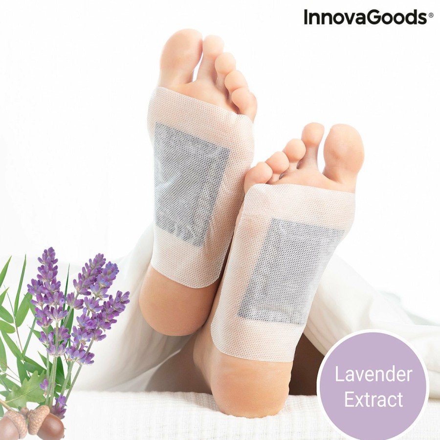 Welzijn InnovaGoods | Detox-Patches Voor Voeten Lavender Innovagoods 10 Stuks