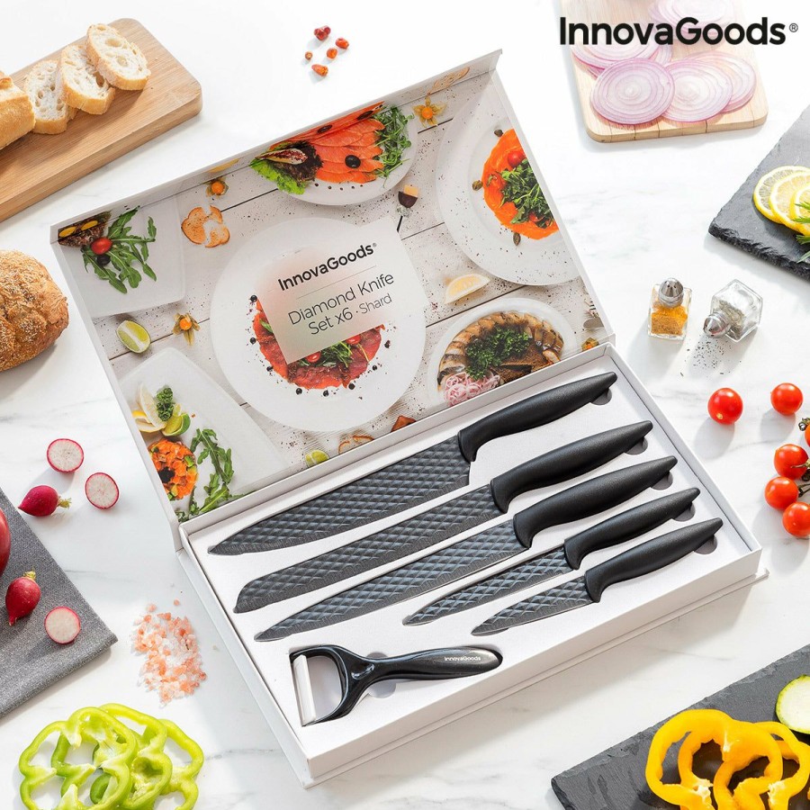 Keuken InnovaGoods | Diamant Messenset Shard Innovagoods 6 Onderdelen