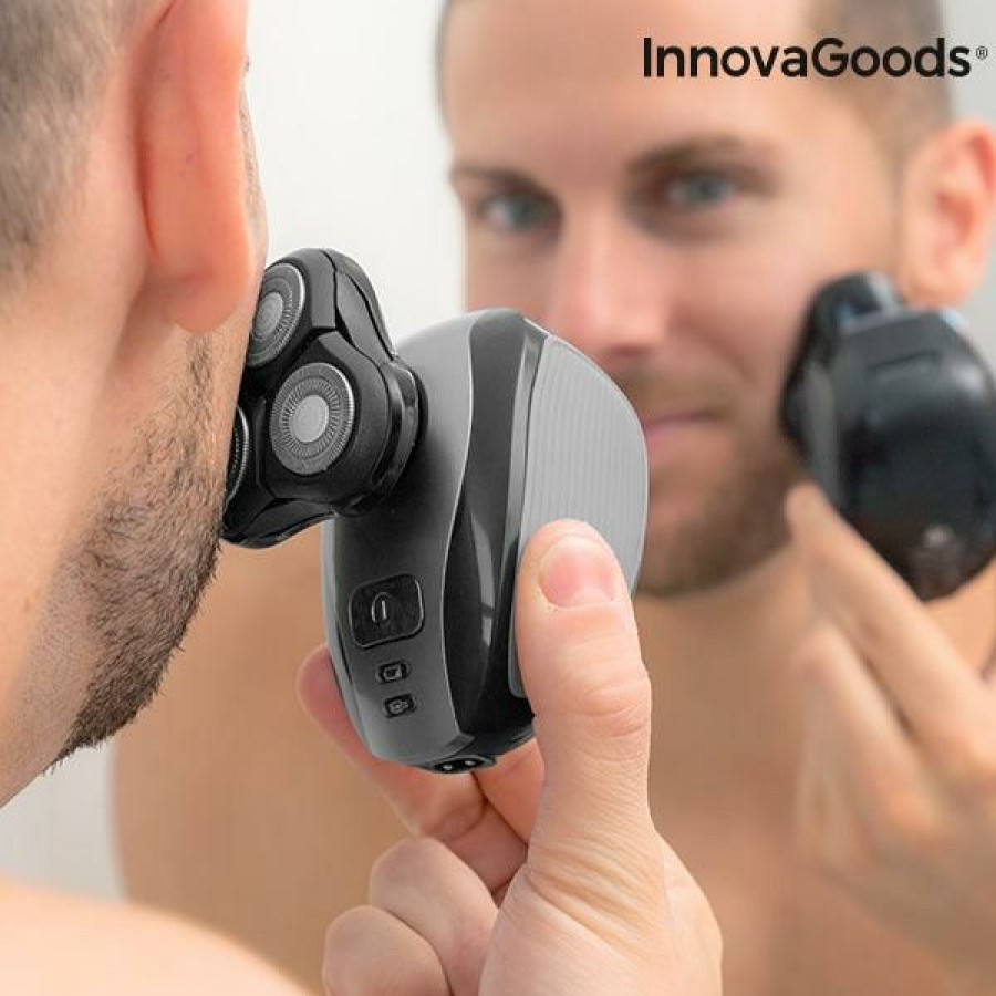 Welzijn InnovaGoods | 5-In-1 Oplaadbaar Ergonomisch Multifunctioneel Scheerapparaat Shavestyler Innovagoods