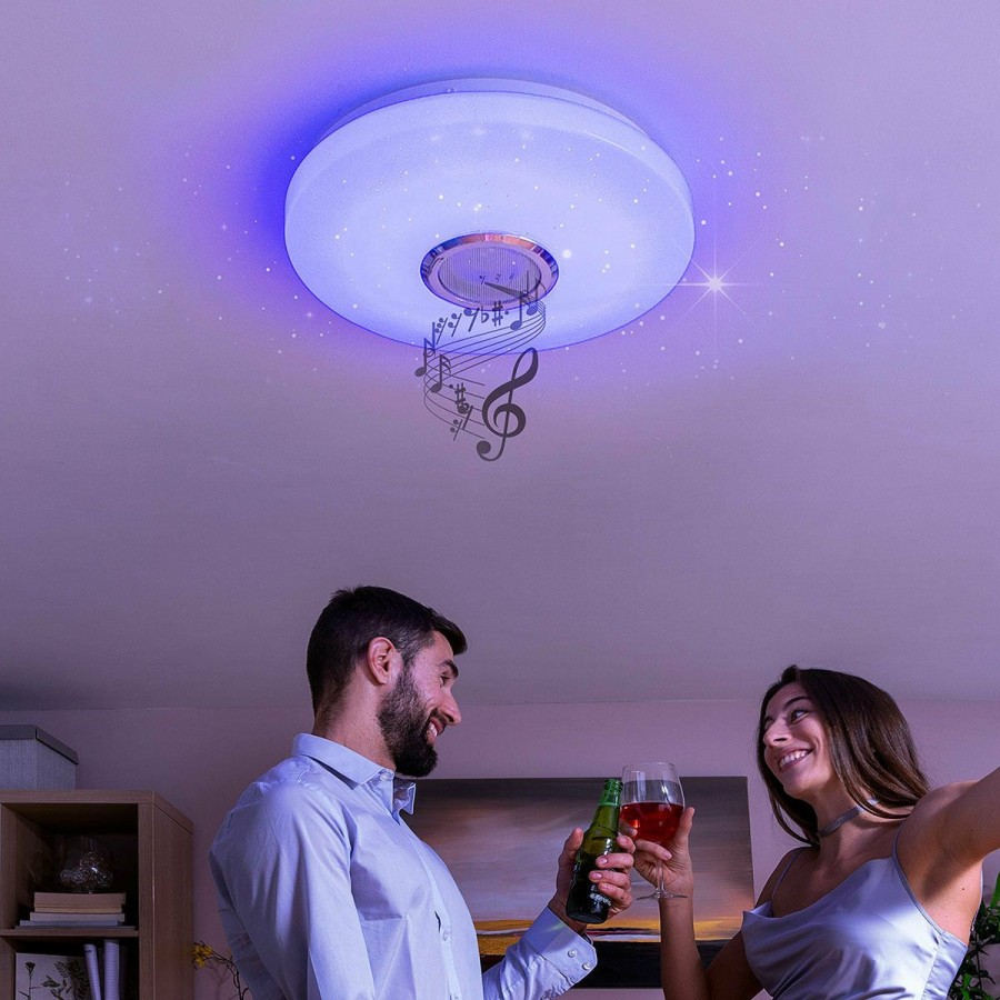 Gadget InnovaGoods | Led Plafondlamp Met Luidspreker Lumavox Innovagoods