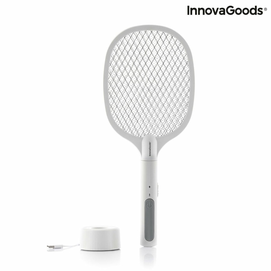 Huishouden InnovaGoods | 2-In-1 Oplaadbare Insectenracket Met Uv-Licht Kl Rak Innovagoods