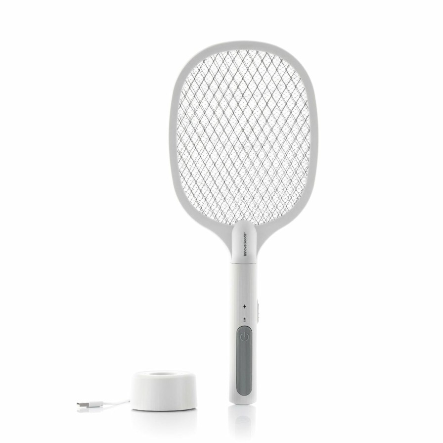 Huishouden InnovaGoods | 2-In-1 Oplaadbare Insectenracket Met Uv-Licht Kl Rak Innovagoods